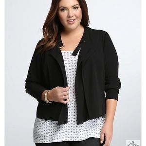 Torrid lightweight drape front blazer